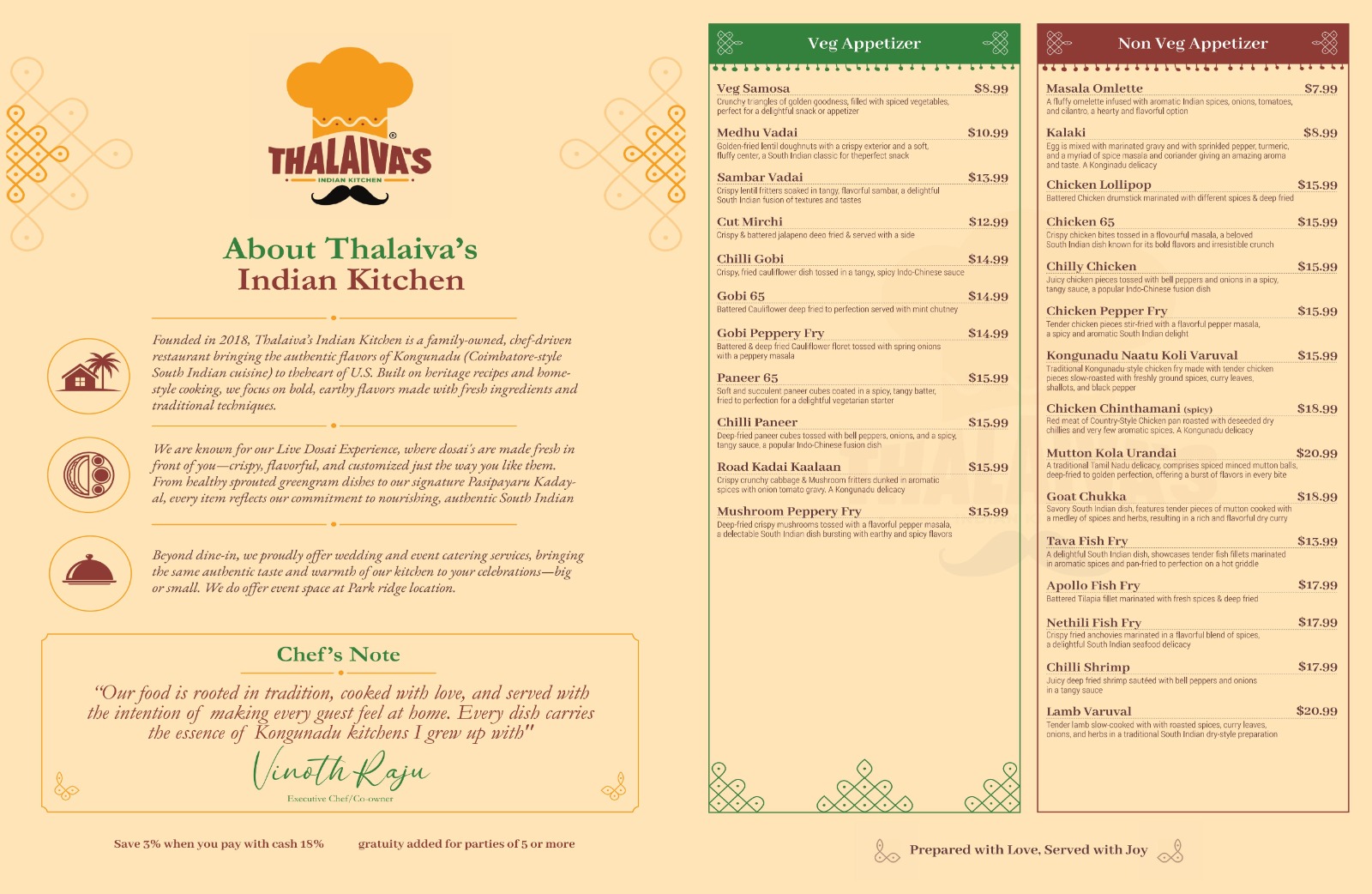 Menu Front
