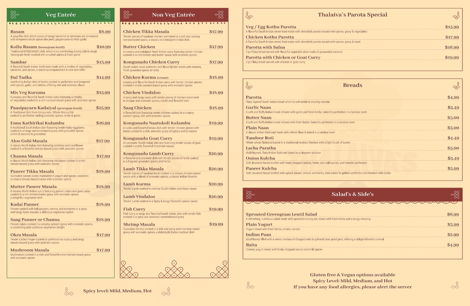 Menu Back