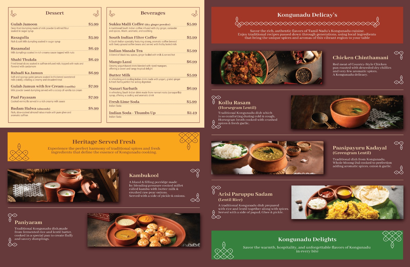 Menu Back